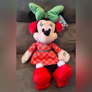 Disney Minnie Mouse Holiday 20” Plush, NWT